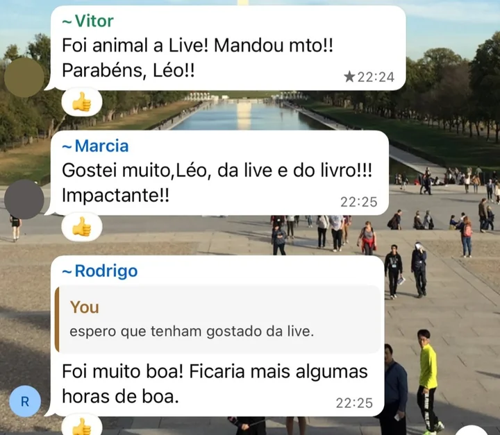 Depoimento de participante do Clube do Livro